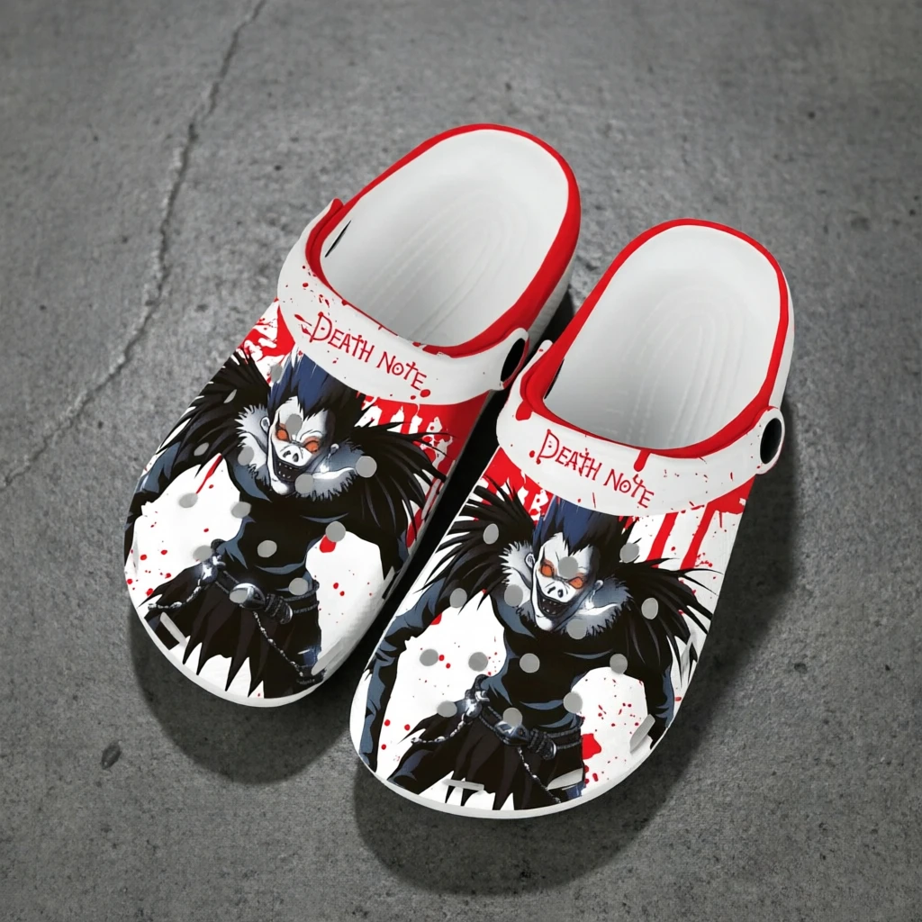 Demon Ryuk Unisex Breathable Clogs Soft Non-Slip Hole Slippers Casual Summer Beach Shoes Dark Cartoon Print Footwear
Demon Ryuk Unisex Breathable Clogs Soft Non-Slip Hole Slippers Casual Summer Beach Shoes Dark Cartoon Print Footwear