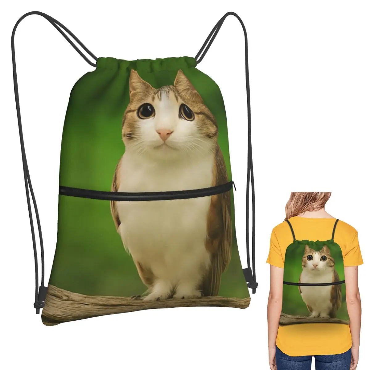 Meowl Cat Owl Funny Internet Trendy Meme Backpacks Casual Drawstring Bundle Pocket Storage Bag Book Bags for Man Woman Students
Meowl Cat Owl Funny Internet Trendy Meme Backpacks Casual Drawstring Bundle Pocket Storage Bag Book Bags for Man Woman Students