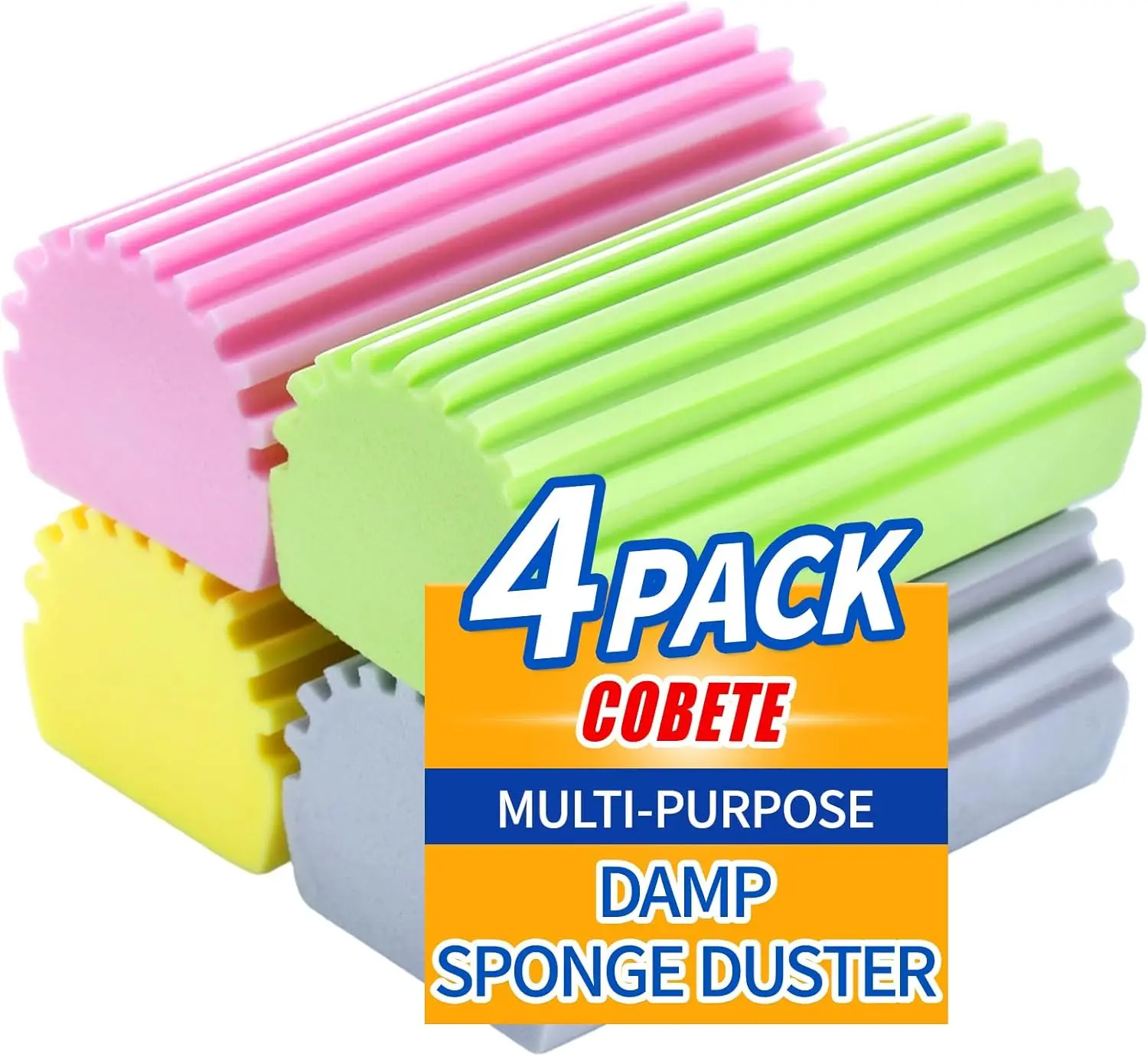 Damp Clean Duster Sponge 4pack Reusable Magic Sponge Eraser for Blinds Glass Baseboards Radiators Window Tracks
Damp Clean Duster Sponge 4pack Reusable Magic Sponge Eraser for Blinds Glass Baseboards Radiators Window Tracks