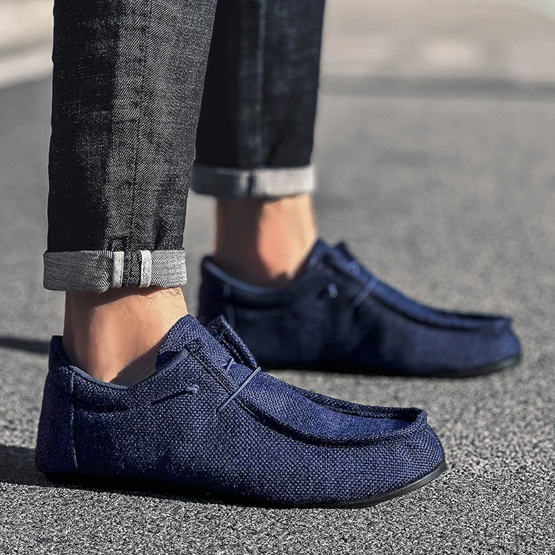 Summer Breathable Casual Canvas Shoes for Men Comfortable Classic Loafers Soft Flats Loafer Lightweight Driving Boat Male Shoes
Summer Breathable Casual Canvas Shoes for Men Comfortable Classic Loafers Soft Flats Loafer Lightweight Driving Boat Male Shoes