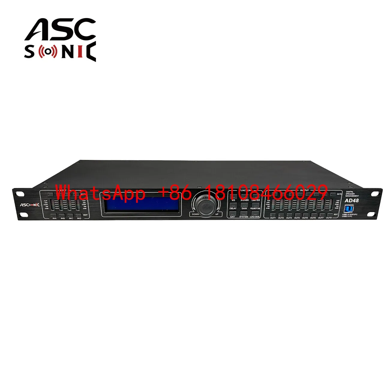 AD48 4 in 8 Out Professional Speaker Voice Processor Digital Audio DSP System Controller
AD48 4 in 8 Out Professional Speaker Voice Processor Digital Audio DSP System Controller
