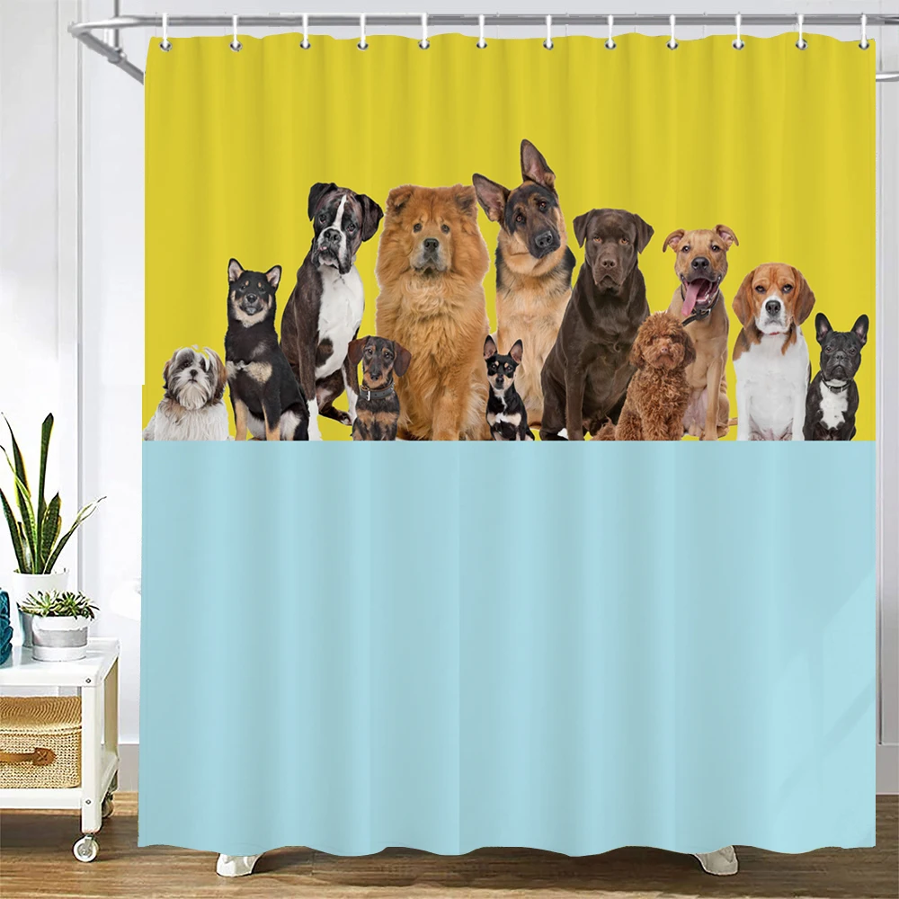 3D Printed Cute Cat Dog Animal Shower Curtain With Hooks Bathroom Polyester Waterproof Shower Curtain Home Decor Curtains
3D Printed Cute Cat Dog Animal Shower Curtain With Hooks Bathroom Polyester Waterproof Shower Curtain Home Decor Curtains