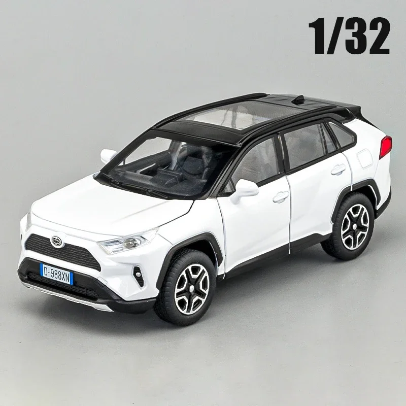 Литой спортивный автомобиль Toyota RAV4 в масштабе 1:32, литый под давлением, со звуком и внешним корпусом, игрушечный подарок для возврата автомобиля
Литой спортивный автомобиль Toyota RAV4 в масштабе 1:32, литый под давлением, со звуком и внешним корпусом, игрушечный подарок для возврата автомобиля