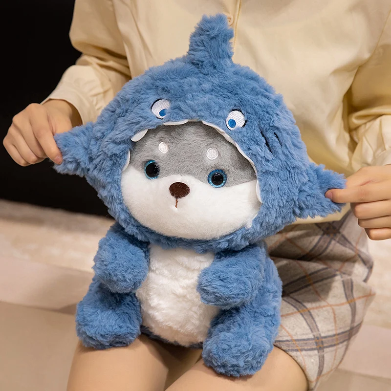 37cm Lovely Dog Cosplay Shark Clothes Hat Can Take Off High Quality Fluffy Cute Animal Birthday Gifts
37cm Lovely Dog Cosplay Shark Clothes Hat Can Take Off High Quality Fluffy Cute Animal Birthday Gifts