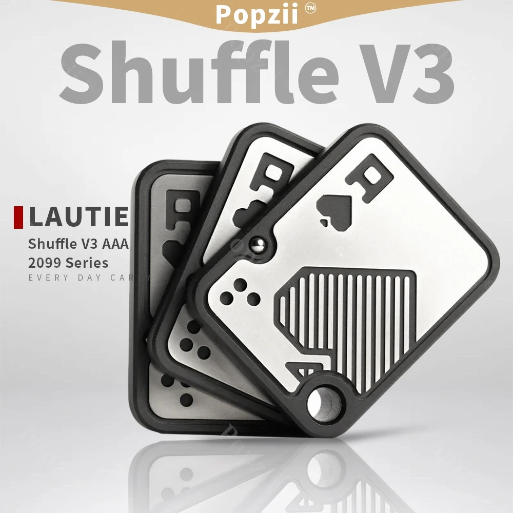 LAUTIE Shuffle V3 AAA EDC Mechanical Push Slider Adults Fidgeting toys Office Stress Relief Gadgets Fidget Slider Snap coin 
LAUTIE Shuffle V3 AAA EDC Mechanical Push Slider Adults Fidgeting toys Office Stress Relief Gadgets Fidget Slider Snap coin