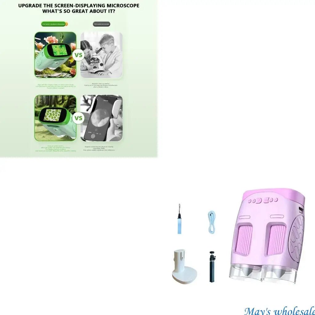 Kids Exploration Instrument 1080P Camera ABS Substance Safe Educational Science Equipment 448A