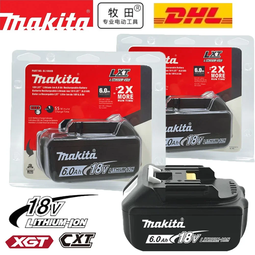 New Original/Genuine Makita 6Ah/5Ah/3Ah for 18V Makita Battery BL1860 BL1850B BL1850 BL1840 BL1830B Replacement Lithium Battery
New Original/Genuine Makita 6Ah/5Ah/3Ah for 18V Makita Battery BL1860 BL1850B BL1850 BL1840 BL1830B Replacement Lithium Battery