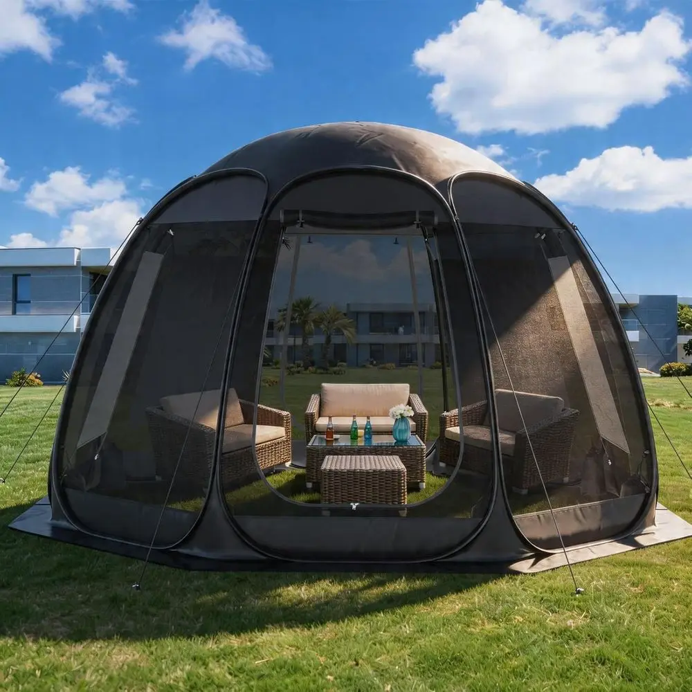 12-Person Camping Tent - Portable Gazebo with Netting, Carry Bag, UV-Resistant Shelter for Outdoor Adventures
12-Person Camping Tent - Portable Gazebo with Netting, Carry Bag, UV-Resistant Shelter for Outdoor Adventures