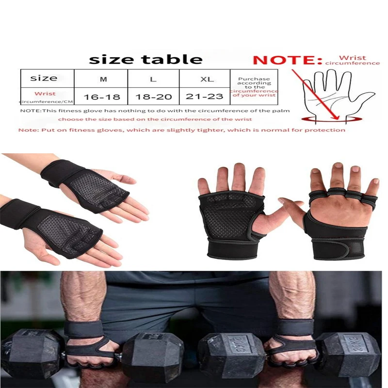 1 Pair Weightlifting Training Gloves For Men Women Fitness Sports Bodybuilding Gymnastics Gym Hand Wrist Palm Protector Gloves
1 Pair Weightlifting Training Gloves For Men Women Fitness Sports Bodybuilding Gymnastics Gym Hand Wrist Palm Protector Gloves