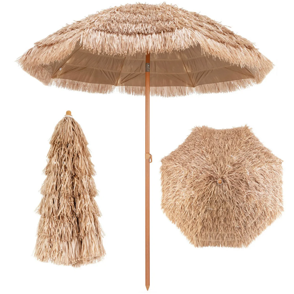 7.2 foot portable beach umbrella with adjustable tilt
7.2 foot portable beach umbrella with adjustable tilt