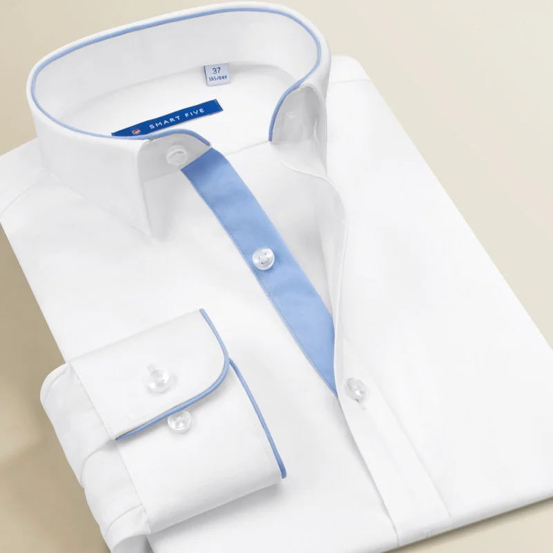 Smart Five Men's Dress Shirts High Quality Long Sleeve Slim Fit White Men Brand Male Clothing 2024 New Business office
Smart Five Men's Dress Shirts High Quality Long Sleeve Slim Fit White Men Brand Male Clothing 2024 New Business office