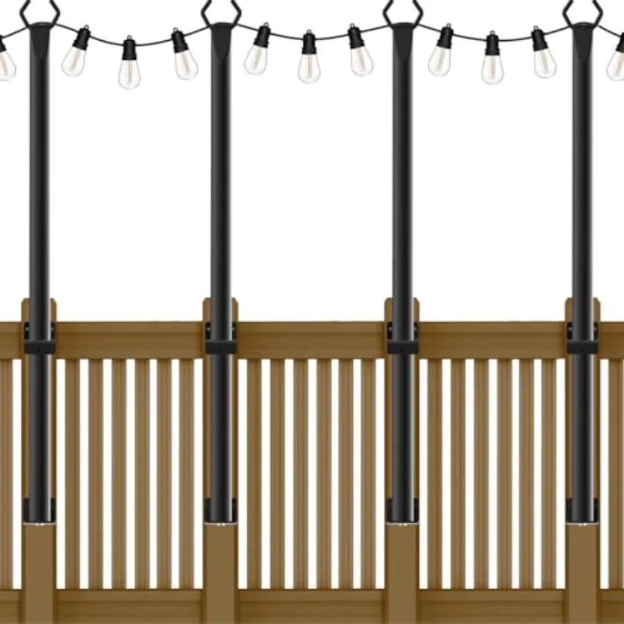 String Light Poles, 5Feet Metal Poles for Outdoor String Lights, Outdoor Light Poles with Post, Poles/Stand for Outside, Patio,
String Light Poles, 5Feet Metal Poles for Outdoor String Lights, Outdoor Light Poles with Post, Poles/Stand for Outside, Patio,