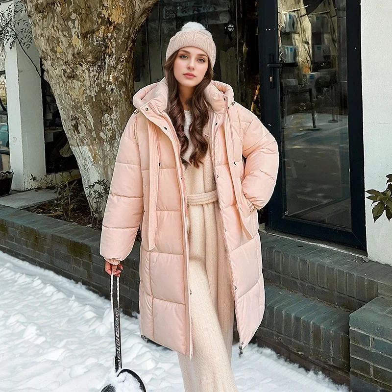 Новая женская зимняя куртка 2025 года, зимняя женская утепленная куртка с капюшоном, топы, женская однотонная длинная хлопковая куртка, пальто оверсайз
Новая женская зимняя куртка 2025 года, зимняя женская утепленная куртка с капюшоном, топы, женская однотонная длинная хлопковая куртка, пальто оверсайз