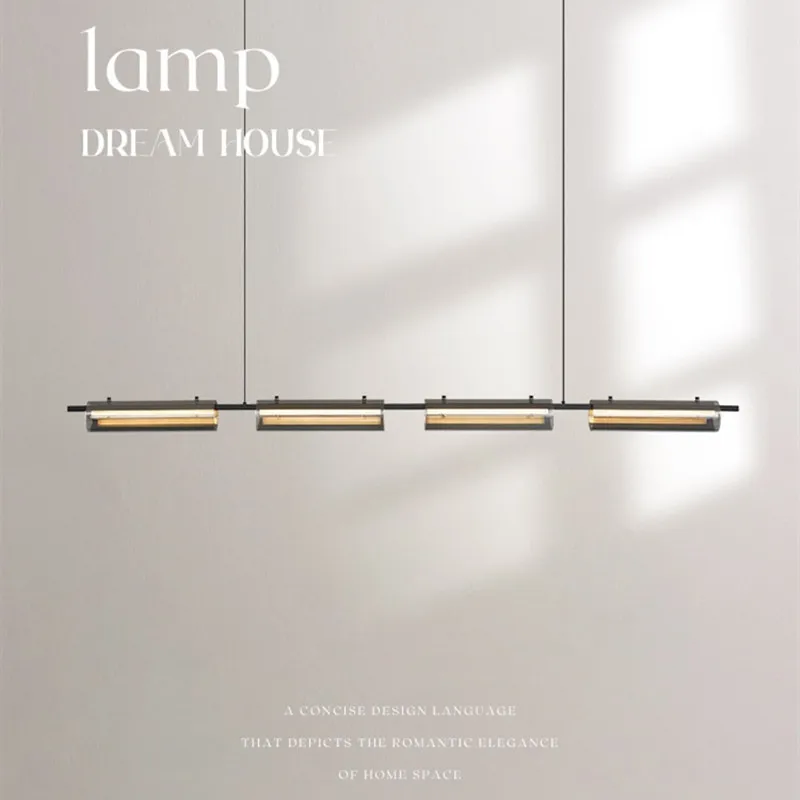 Restaurant pendant light creative French Italian light luxury all copper long strip art dining table lighting
Restaurant pendant light creative French Italian light luxury all copper long strip art dining table lighting