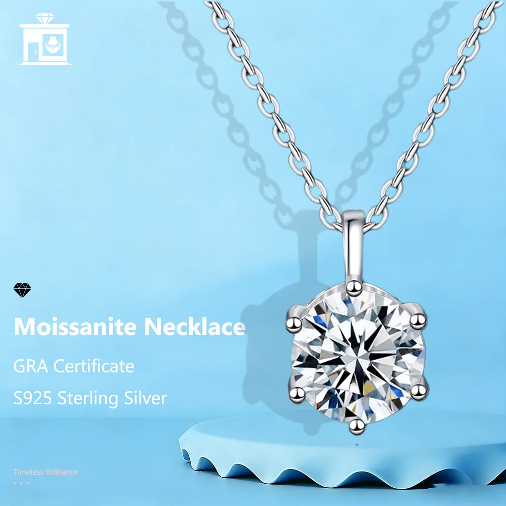 S925 Necklace Silver With GRA Certificate Moissanite Man and Women For Gifts Anniversary Wedding Engagement
S925 Necklace Silver With GRA Certificate Moissanite Man and Women For Gifts Anniversary Wedding Engagement