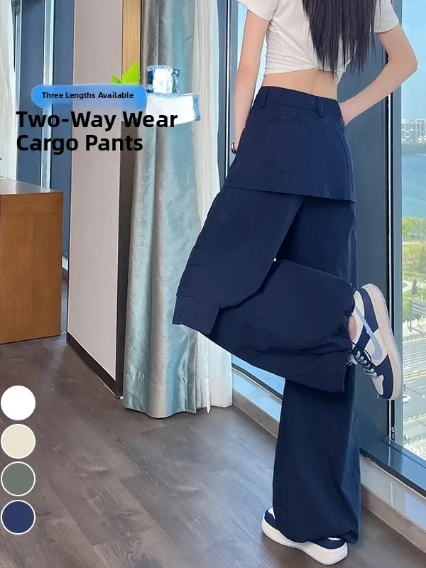 High Waist Quick Dry Wide Leg Casual Pants Two-Way Wear Workwear Trousers Summer New Arrival Polyester Fiber Universal Fit
High Waist Quick Dry Wide Leg Casual Pants Two-Way Wear Workwear Trousers Summer New Arrival Polyester Fiber Universal Fit