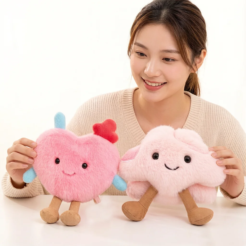 Sweet Pink Heart Lovestruck Brain Plush Humanoid Doll & Pendant Stuffed Smiling Small Pillow with Legs Decor Girlfriend Gift
Sweet Pink Heart Lovestruck Brain Plush Humanoid Doll & Pendant Stuffed Smiling Small Pillow with Legs Decor Girlfriend Gift
