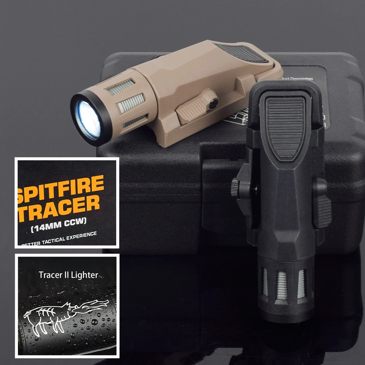 Tactical INFORCE WML APL LED Strobe Tracer II Light Fit 20mm Rail Helmet Light For G17 G19 Flashlight Long / Short Nylon
Tactical INFORCE WML APL LED Strobe Tracer II Light Fit 20mm Rail Helmet Light For G17 G19 Flashlight Long / Short Nylon