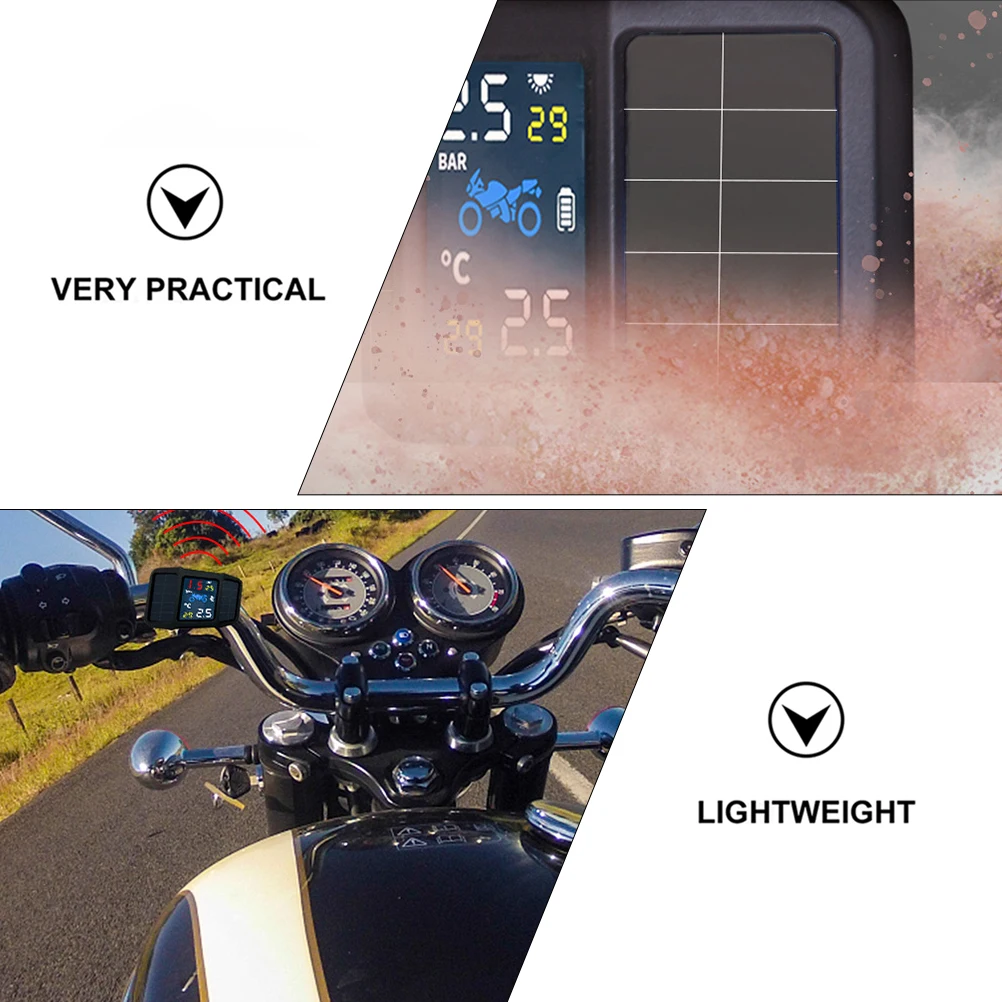 Tire Pressure Monitor Durable Black for Motorcycle Real Time Detection Travel Safety Lightweight Easy Use
Tire Pressure Monitor Durable Black for Motorcycle Real Time Detection Travel Safety Lightweight Easy Use