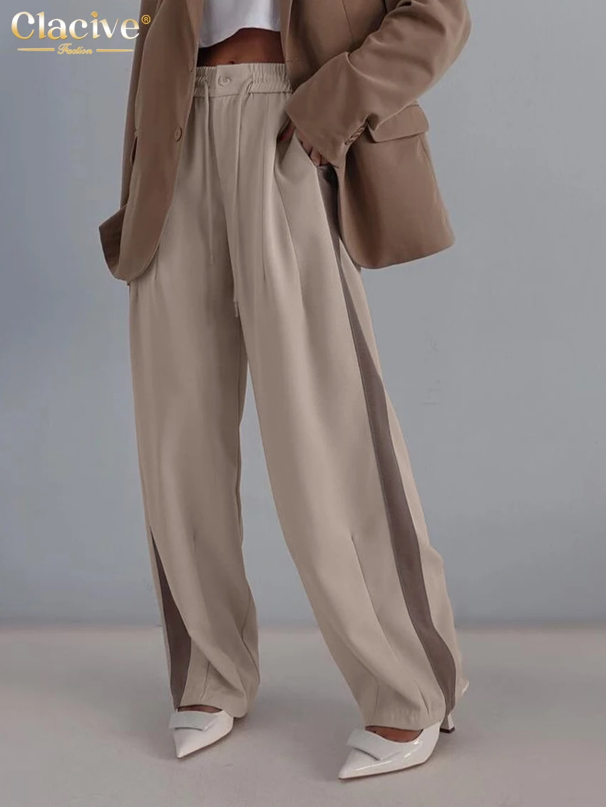 Clacive Fashion Loose Khaki Women's Pants 2024 Elegant High Waist Wide Pants Casual Classic Full Length Trousers Female Clothing
Clacive Fashion Loose Khaki Women's Pants 2024 Elegant High Waist Wide Pants Casual Classic Full Length Trousers Female Clothing