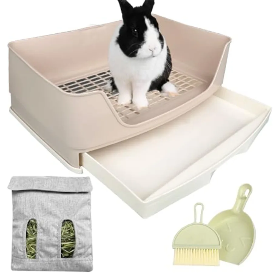 Large Rabbit Litter Box Bunny Litter Box, Potty Training for Rabbits Litter Pan with Drawer, Rabbit Bedding Toilet for Adult Gu
Large Rabbit Litter Box Bunny Litter Box, Potty Training for Rabbits Litter Pan with Drawer, Rabbit Bedding Toilet for Adult Gu