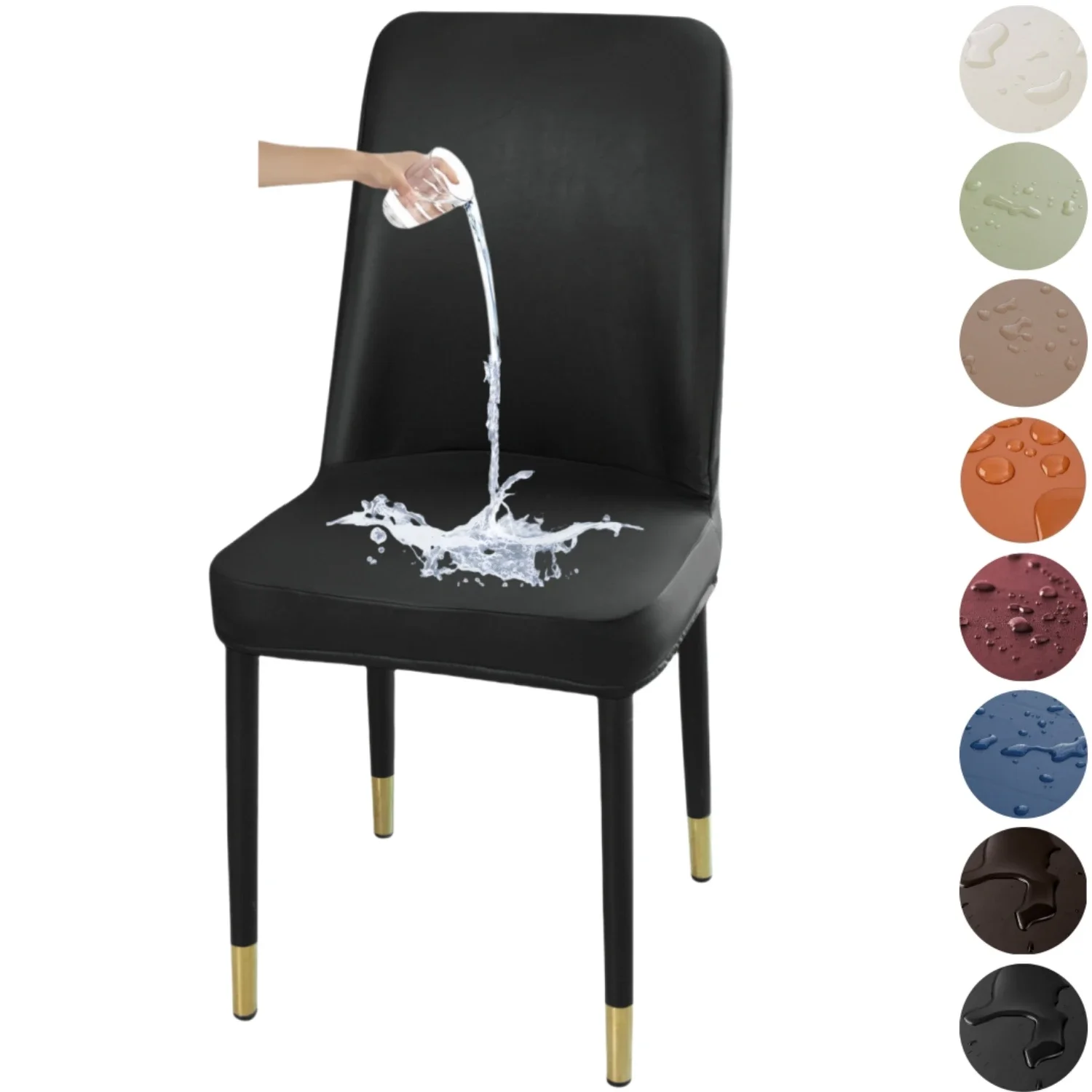 Waterproof Stretch Curved Back Chair Cover Slipcovers Dining Room PU Leather Armless Chair Cover Protector Hotel Kitchen
Waterproof Stretch Curved Back Chair Cover Slipcovers Dining Room PU Leather Armless Chair Cover Protector Hotel Kitchen