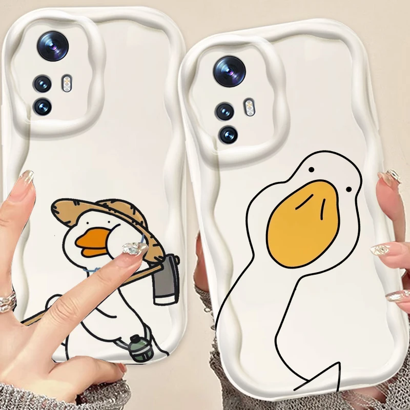 Luxury Duck Cartoon Logo For Xiaomi Mi 14 12 12T 11 Lite Poco M6 X6 X5 X4 X3 M3 F4 Pro GT NFC 5G Wave Oil Funda Phone Case
Luxury Duck Cartoon Logo For Xiaomi Mi 14 12 12T 11 Lite Poco M6 X6 X5 X4 X3 M3 F4 Pro GT NFC 5G Wave Oil Funda Phone Case