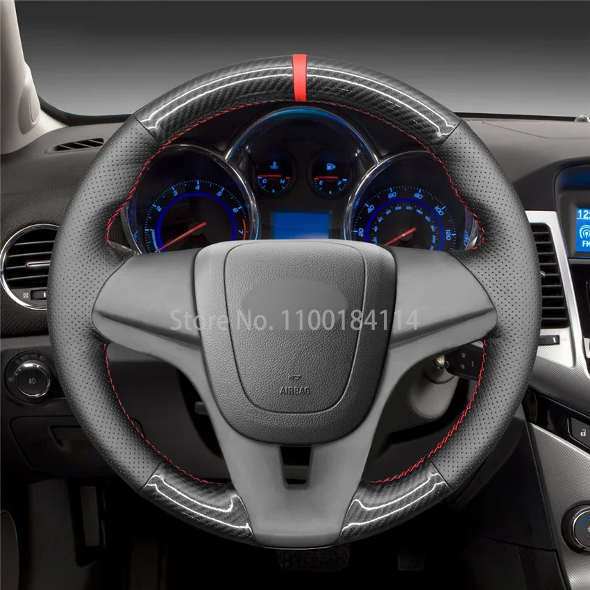Hand-Sewn PU Carbon fiber Leather Car Steering Wheel Cover for Chevrolet Cruze Aveo Orlando Holden Cruze Ravon R4 Interior
Hand-Sewn PU Carbon fiber Leather Car Steering Wheel Cover for Chevrolet Cruze Aveo Orlando Holden Cruze Ravon R4 Interior