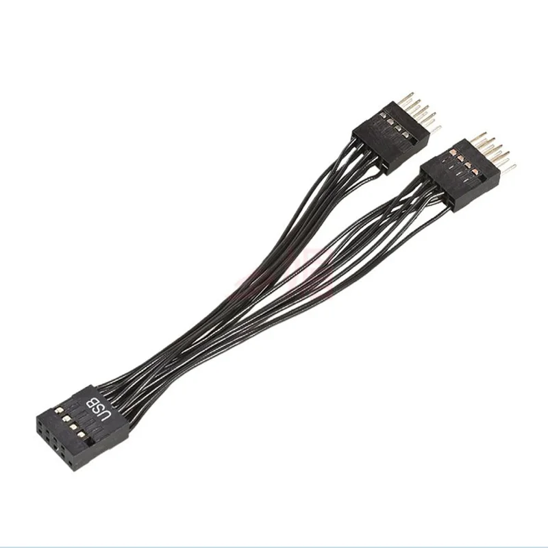 1Pc Computer Motherboard USB Extension Cable 9 Pin 1 Female To 2 Male Y Splitter Audio HD Extension Cable For PC DIY 10cm
1Pc Computer Motherboard USB Extension Cable 9 Pin 1 Female To 2 Male Y Splitter Audio HD Extension Cable For PC DIY 10cm