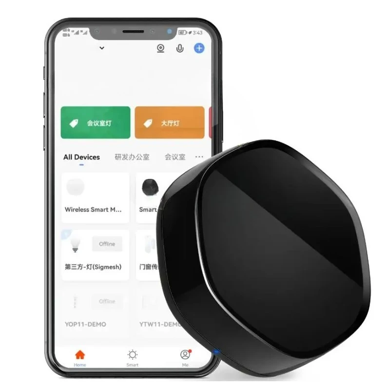 Smart Mini Multi-Mode Remote Control Wifi/IR/ZigBee/BLE/MESH Wireless Gateway App Control Smart Hub
Smart Mini Multi-Mode Remote Control Wifi/IR/ZigBee/BLE/MESH Wireless Gateway App Control Smart Hub