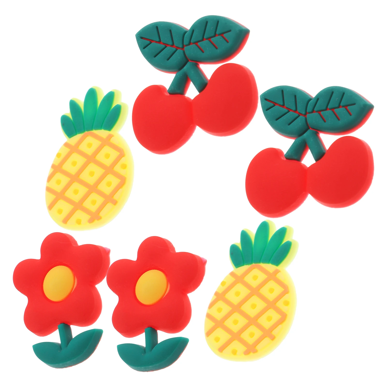 15pcs Fruit Charms PVC Soft Plastic Crafts naments Lightweight Smooth Handmade Accessories Phone Case Headdress
15pcs Fruit Charms PVC Soft Plastic Crafts naments Lightweight Smooth Handmade Accessories Phone Case Headdress