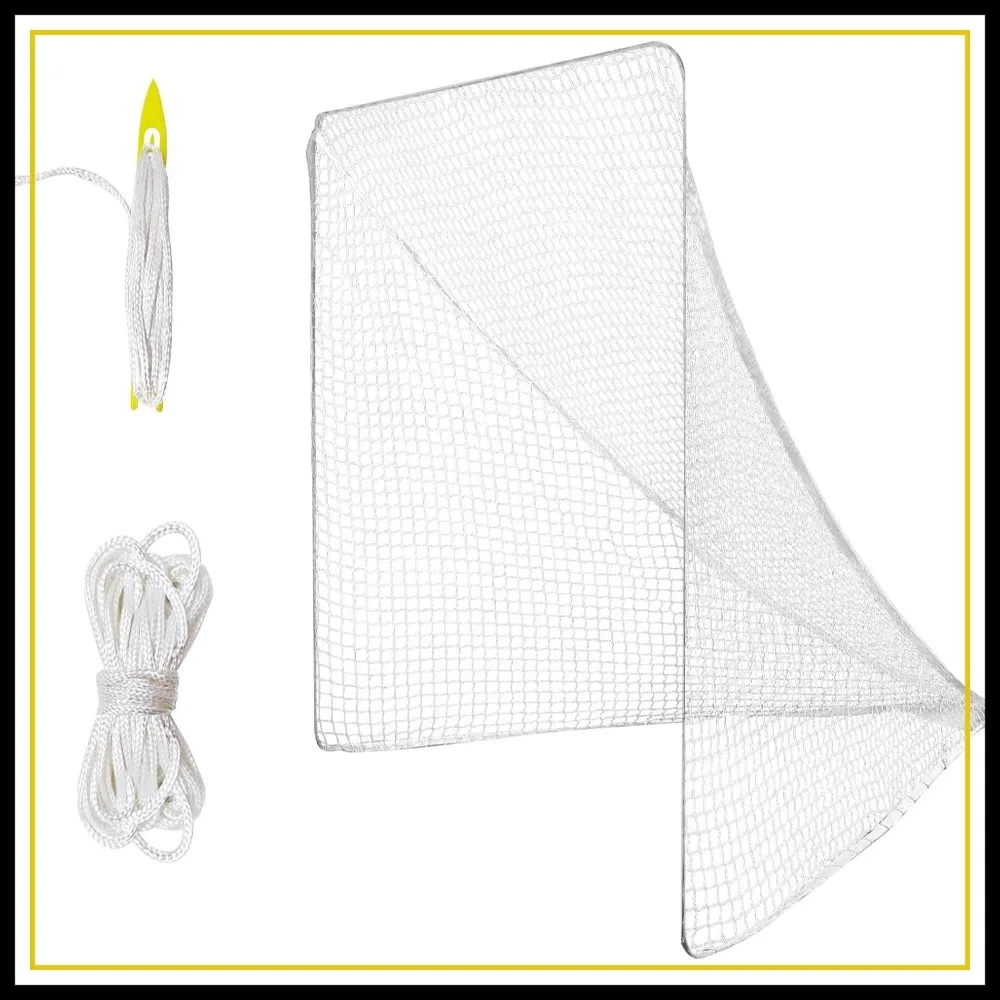 Heavy Duty Lacrosse Goal Net 6x6x7ft with Installation Tool & Lacing Rope for Practice, Competition
Heavy Duty Lacrosse Goal Net 6x6x7ft with Installation Tool & Lacing Rope for Practice, Competition