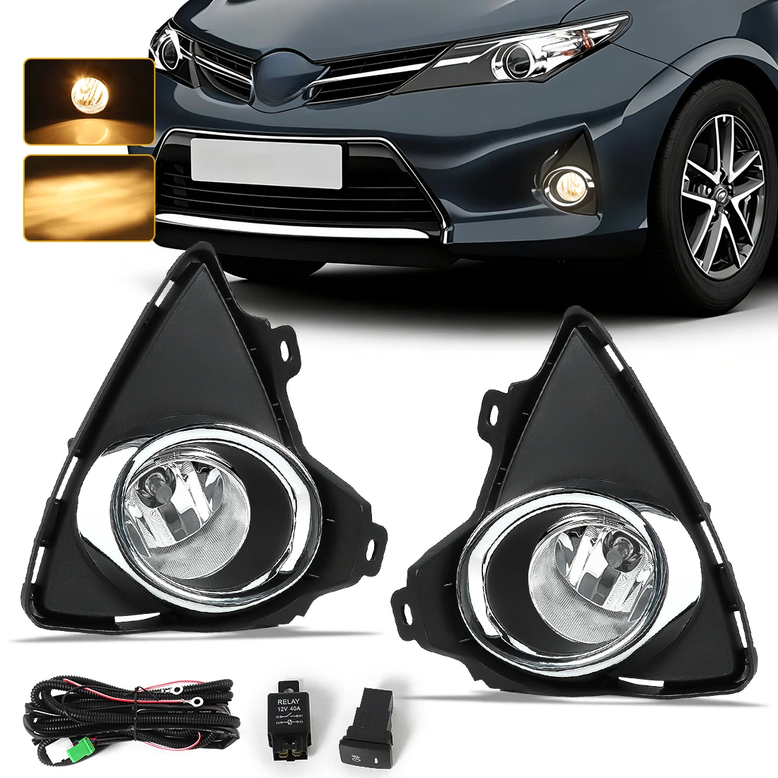 Front Fog Lamps For Toyota Auris 2014 2015 Halogen LED Car Fog Lights Assembly with Harness Driving Lights Car Accessories 12V
Front Fog Lamps For Toyota Auris 2014 2015 Halogen LED Car Fog Lights Assembly with Harness Driving Lights Car Accessories 12V