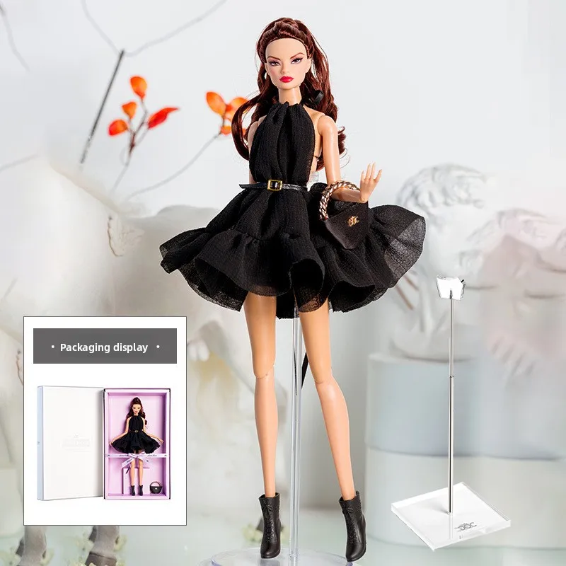 32cm Supermodel Doll With Clothes With Doll Holder Suit Fashion Black Romantic Series Princess Dress DIY Toys Collector Gift Box
32cm Supermodel Doll With Clothes With Doll Holder Suit Fashion Black Romantic Series Princess Dress DIY Toys Collector Gift Box