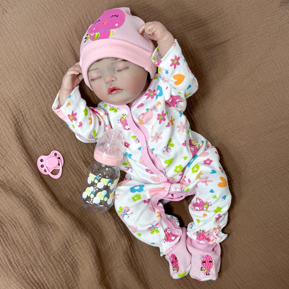 50CM Warm And Soft Reborn Doll High Color 3D Simulation Doll Vinyl Doll Children's Playmate Holiday Gift LY-010-2
50CM Warm And Soft Reborn Doll High Color 3D Simulation Doll Vinyl Doll Children's Playmate Holiday Gift LY-010-2