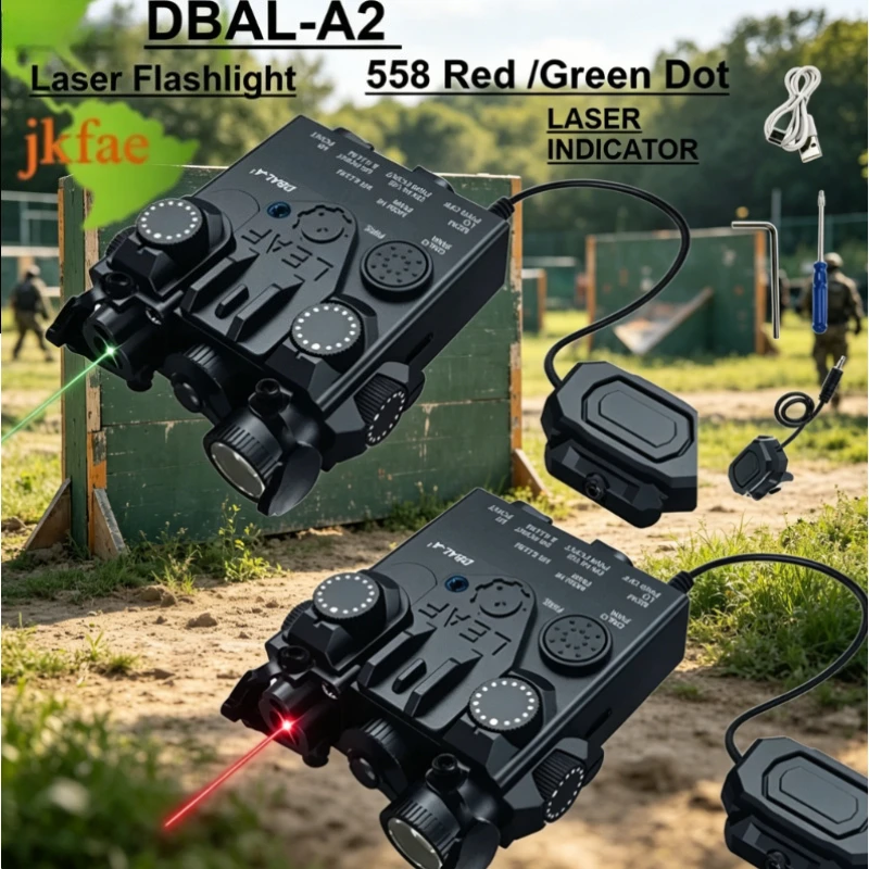 Durable DBAL-A2 Red Green Laser, White LED Flashlight Combined Design, 20mm Rail Outdoor Sport Toy Accessory
Durable DBAL-A2 Red Green Laser, White LED Flashlight Combined Design, 20mm Rail Outdoor Sport Toy Accessory