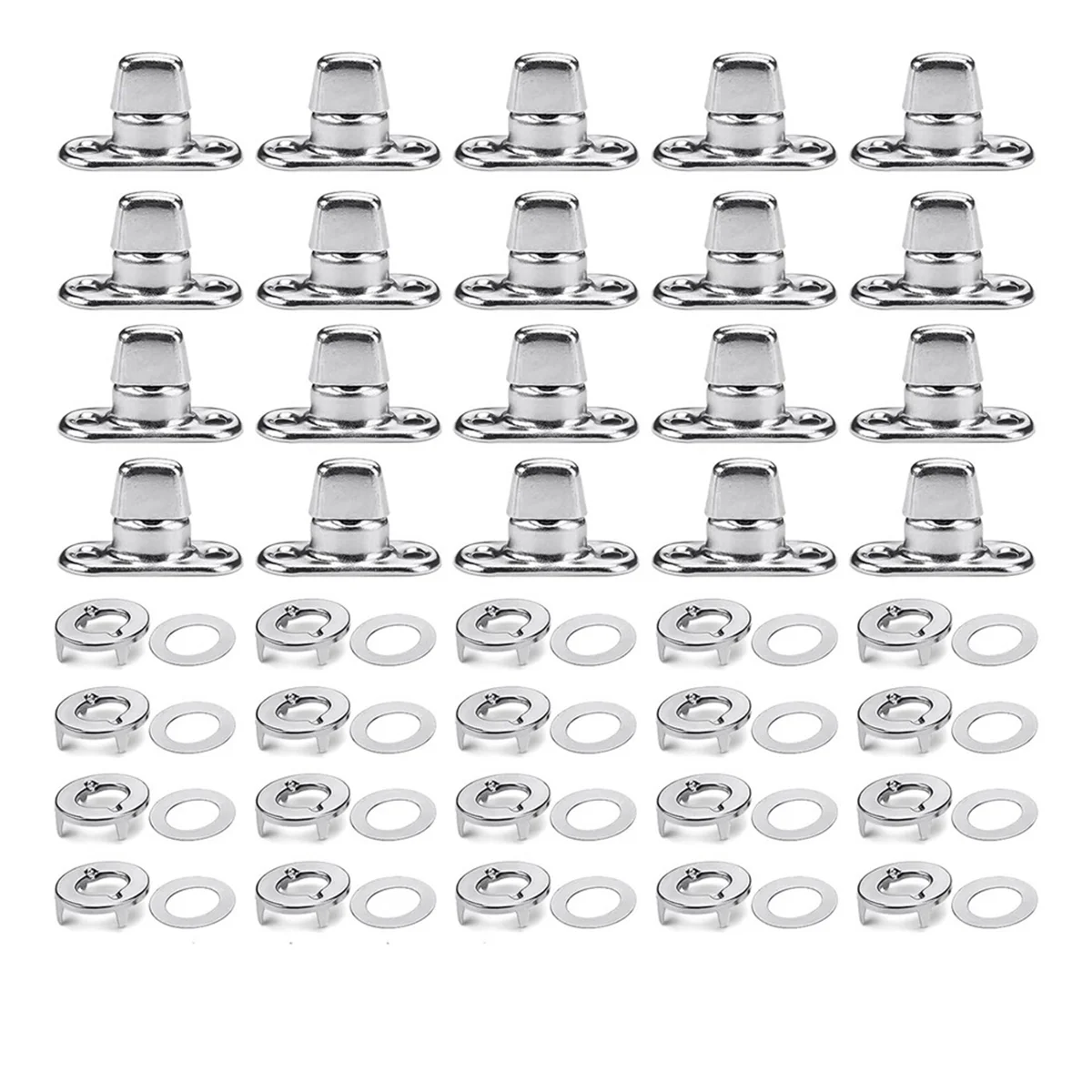 New 20 Sets Marine Grade Twist Lock Fasteners Turn Button Eyelet and Stud, for Canvas Fastener Turn Buttons
New 20 Sets Marine Grade Twist Lock Fasteners Turn Button Eyelet and Stud, for Canvas Fastener Turn Buttons