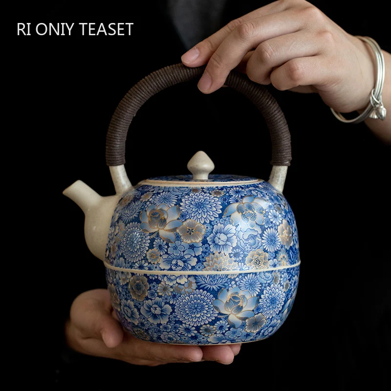 Chinese Ru Kiln Ceramic Teapot Traditional Handmade Ball Hole Filter Tea Pot Household Beauty Tea Infuser Kettle Travel Tea Set
Chinese Ru Kiln Ceramic Teapot Traditional Handmade Ball Hole Filter Tea Pot Household Beauty Tea Infuser Kettle Travel Tea Set
