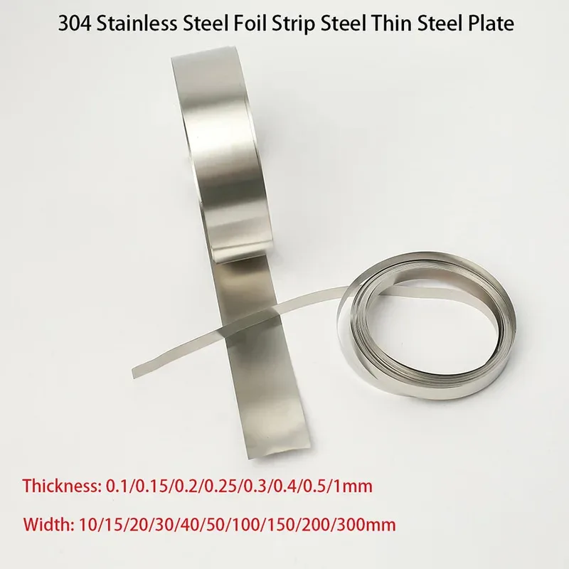 1Meter Ultra-Thin 304 Stainless Steel Sheet 0.1mm 0.2mm 0.3mm 0.5mm Thick Roll Craft Metal Strip
1Meter Ultra-Thin 304 Stainless Steel Sheet 0.1mm 0.2mm 0.3mm 0.5mm Thick Roll Craft Metal Strip
