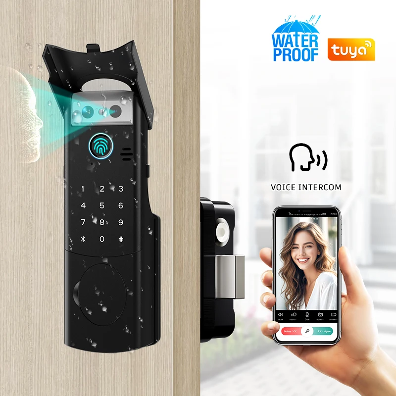 Voice Conversation Video Surveillance Rim Lock Lock Face Recognition Smart Door Fingerprint TUYA App Outdoor Lock Code Electric
Voice Conversation Video Surveillance Rim Lock Lock Face Recognition Smart Door Fingerprint TUYA App Outdoor Lock Code Electric