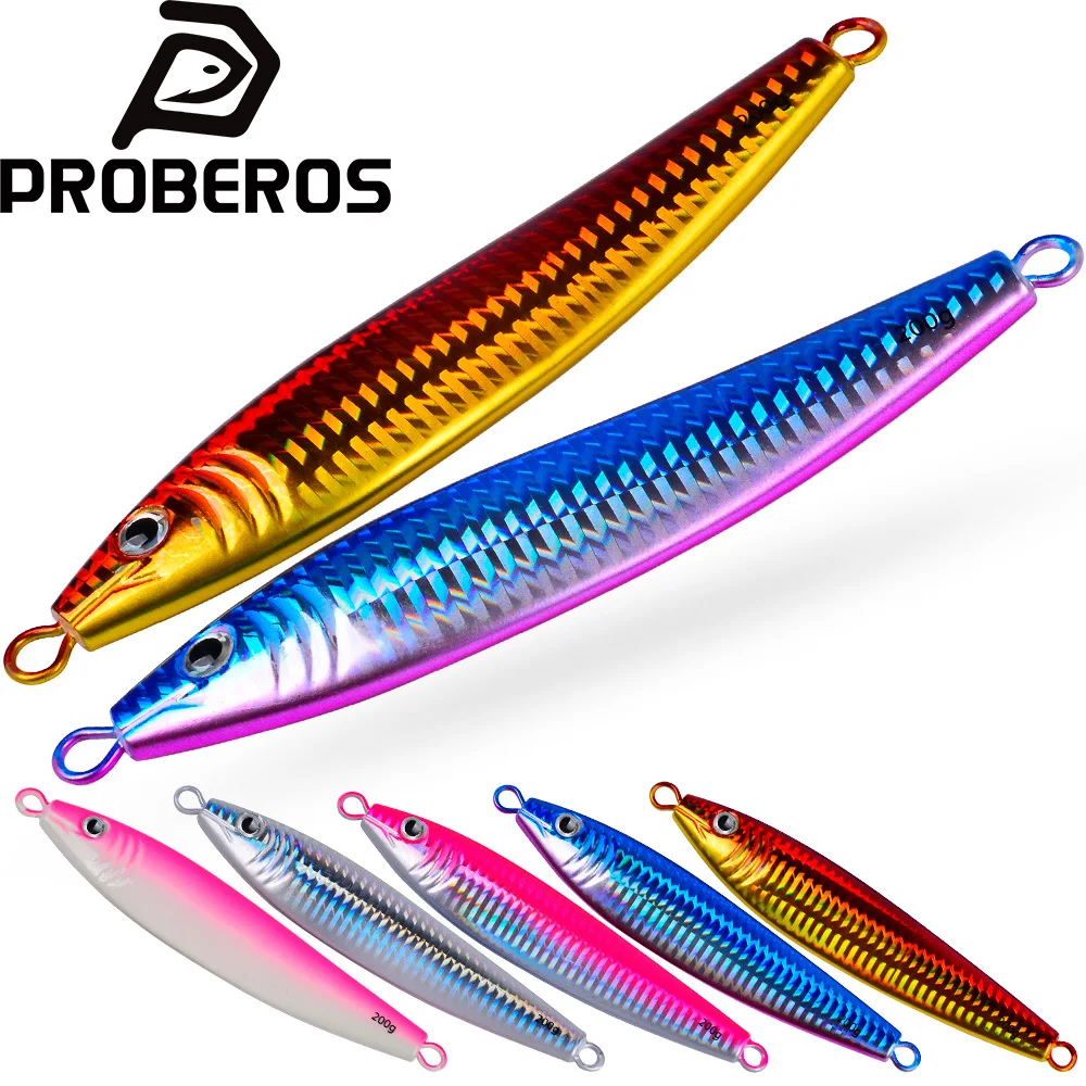 Proberos 20g-200g Metal Jig 3D Print Shore Trolling Spoon Hard Fishing Lure 1PC Artificial Laser Body Shiny Luminous Tackles
Proberos 20g-200g Metal Jig 3D Print Shore Trolling Spoon Hard Fishing Lure 1PC Artificial Laser Body Shiny Luminous Tackles
