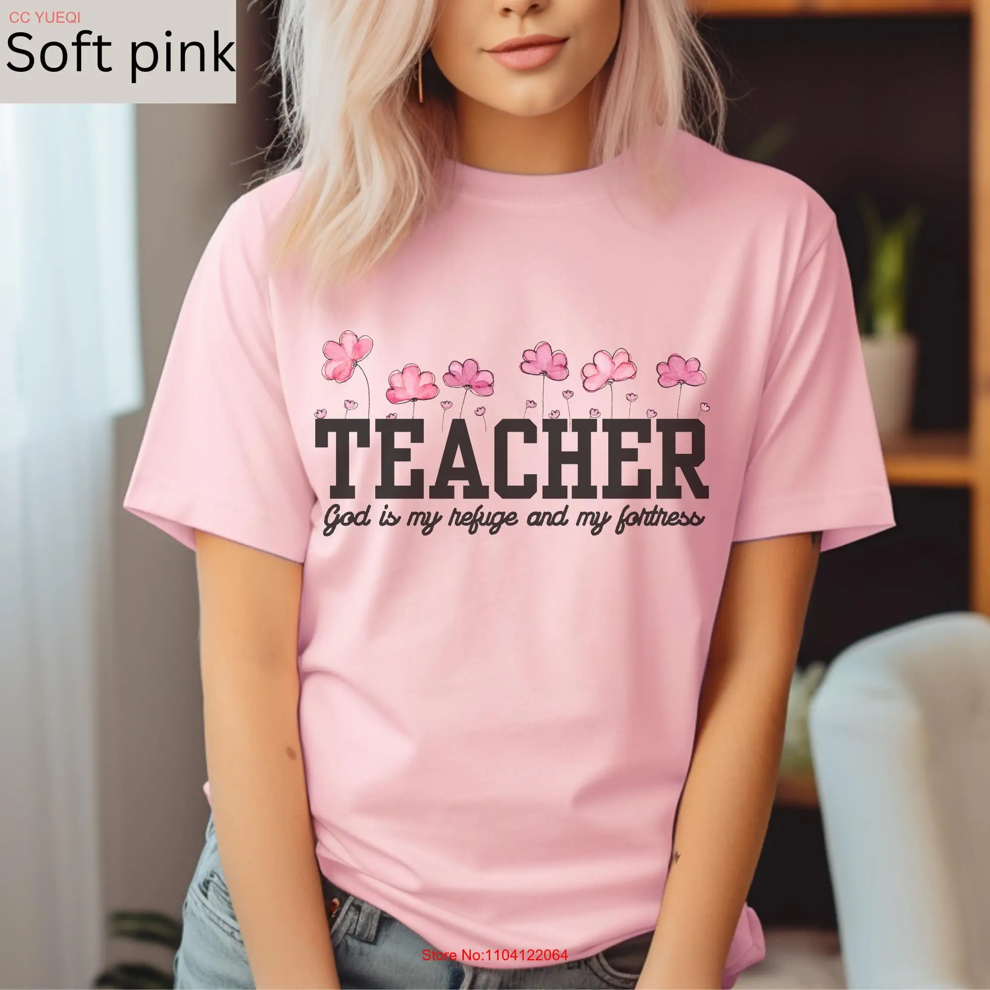 Christian Teacher T Shirt School Bible Verse Religious Of Faith long or short sleeves 
Christian Teacher T Shirt School Bible Verse Religious Of Faith long or short sleeves