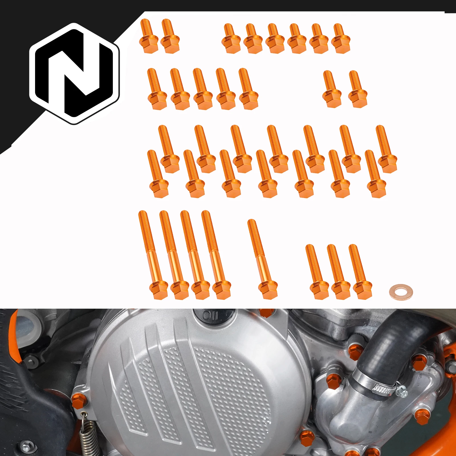 NICECNC Motorcycle Engine Bolt Kit 7075-T6 Billet Aluminum For KTM EXC 300 XCW 300 EXC 250 XCW 250 2017-2019 WATER PUMP COVER
NICECNC Motorcycle Engine Bolt Kit 7075-T6 Billet Aluminum For KTM EXC 300 XCW 300 EXC 250 XCW 250 2017-2019 WATER PUMP COVER