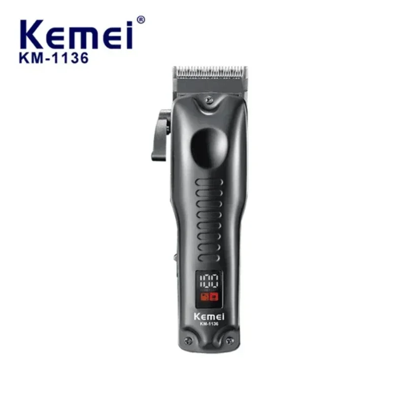 Беспроводная машинка для стрижки волос Kemei KM 1136, ЖК-дисплей, перезаряжаемая через USB, профессиональный домашний триммер для стрижки волос
Беспроводная машинка для стрижки волос Kemei KM 1136, ЖК-дисплей, перезаряжаемая через USB, профессиональный домашний триммер для стрижки волос