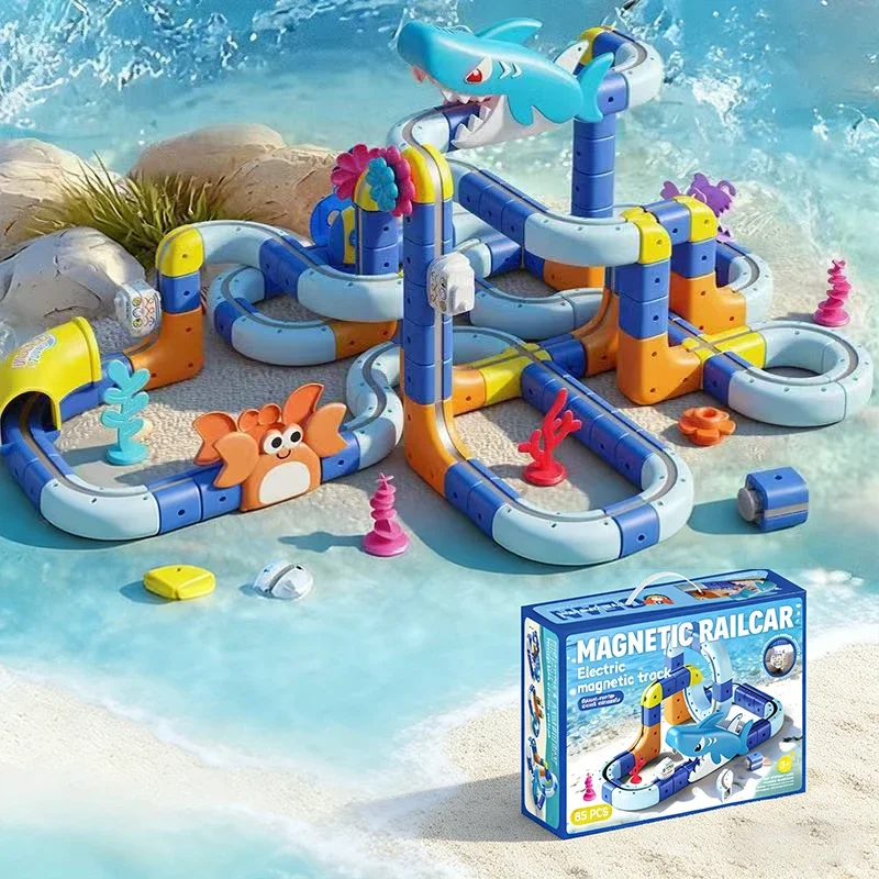 Hot 85/193pcs Ocean Series Children's Electromagnetic Suspension Train Track Cube Building Toy 3D DIY Boy Assembly Building Car
Hot 85/193pcs Ocean Series Children's Electromagnetic Suspension Train Track Cube Building Toy 3D DIY Boy Assembly Building Car