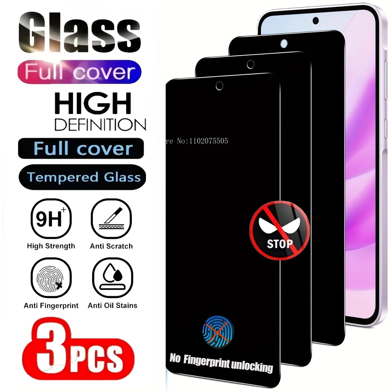 3Pcs Privacy Full Screen Protector for Samsung Galaxy S25 S24 Ultra S23 S22 S22 Plus S24 S23 FE S25 Edge Anti Spy Tempered Glass
3Pcs Privacy Full Screen Protector for Samsung Galaxy S25 S24 Ultra S23 S22 S22 Plus S24 S23 FE S25 Edge Anti Spy Tempered Glass