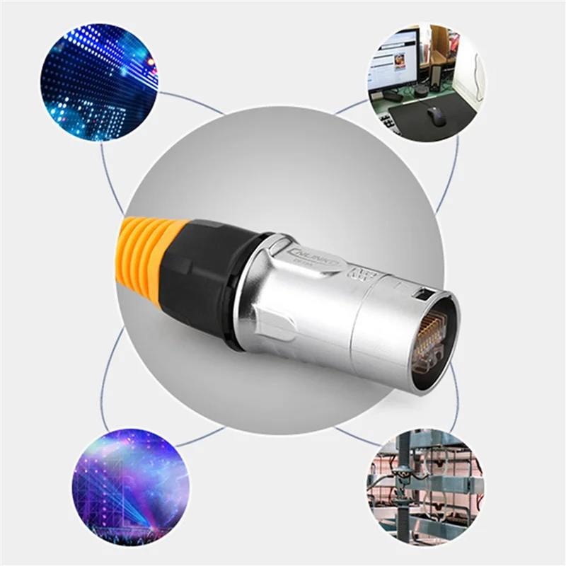 A63K-5X IP67 Network RJ45 Waterproof Connectors / Ethernet RJ45 Waterproof Plug + Waterproof Socket For Outdoor Ethernet
A63K-5X IP67 Network RJ45 Waterproof Connectors / Ethernet RJ45 Waterproof Plug + Waterproof Socket For Outdoor Ethernet