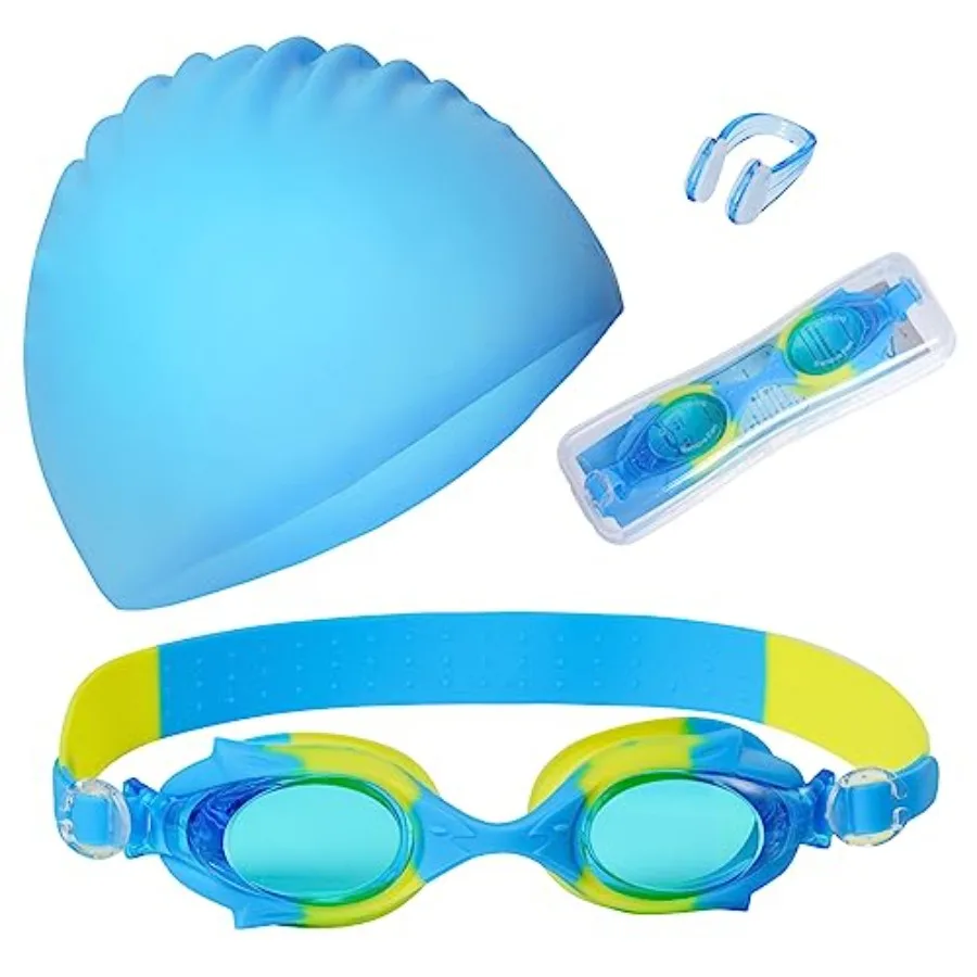 3 Pieces Swim Cap for Boys Girls Silicone Swimming Cap for Short Hair with Swimming Goggles and Nose Clip Unisex Waterproof Bat
3 Pieces Swim Cap for Boys Girls Silicone Swimming Cap for Short Hair with Swimming Goggles and Nose Clip Unisex Waterproof Bat