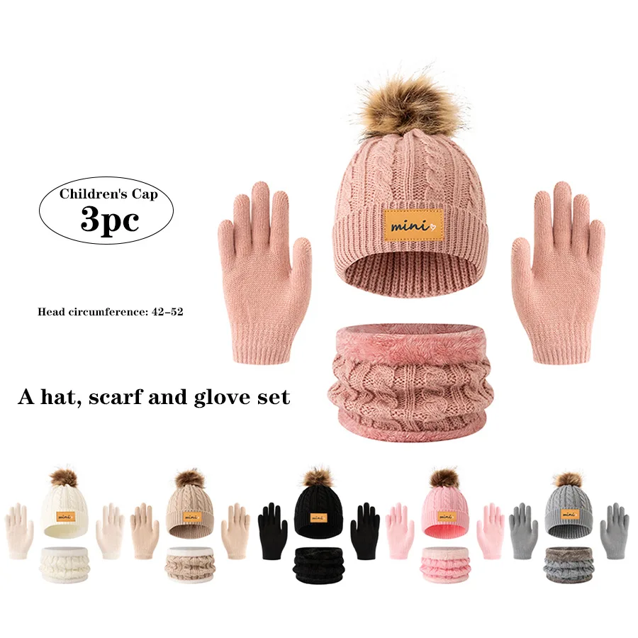 3PCS Winter new mini label Boys' and Girls' cartoon fur ball unicorn knitted cap Glove
3PCS Winter new mini label Boys' and Girls' cartoon fur ball unicorn knitted cap Glove