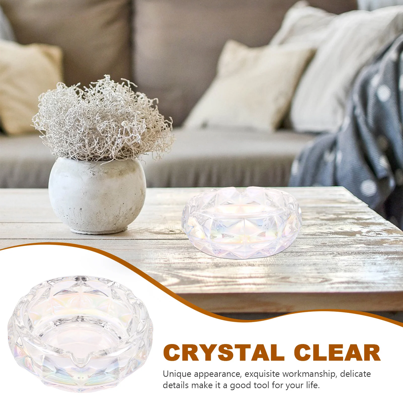 Glass Ashtray Household Cigarette Ashtray Exquisite Ash Tray Delicate Crystal Ashtray Cigarette Accessory
Glass Ashtray Household Cigarette Ashtray Exquisite Ash Tray Delicate Crystal Ashtray Cigarette Accessory